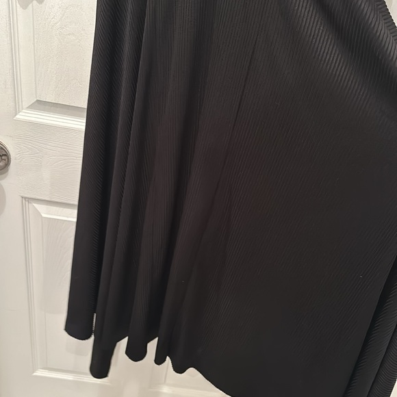 Thick Free People Ribbed Long Sleeve Black Dress - Picture 16 of 16
